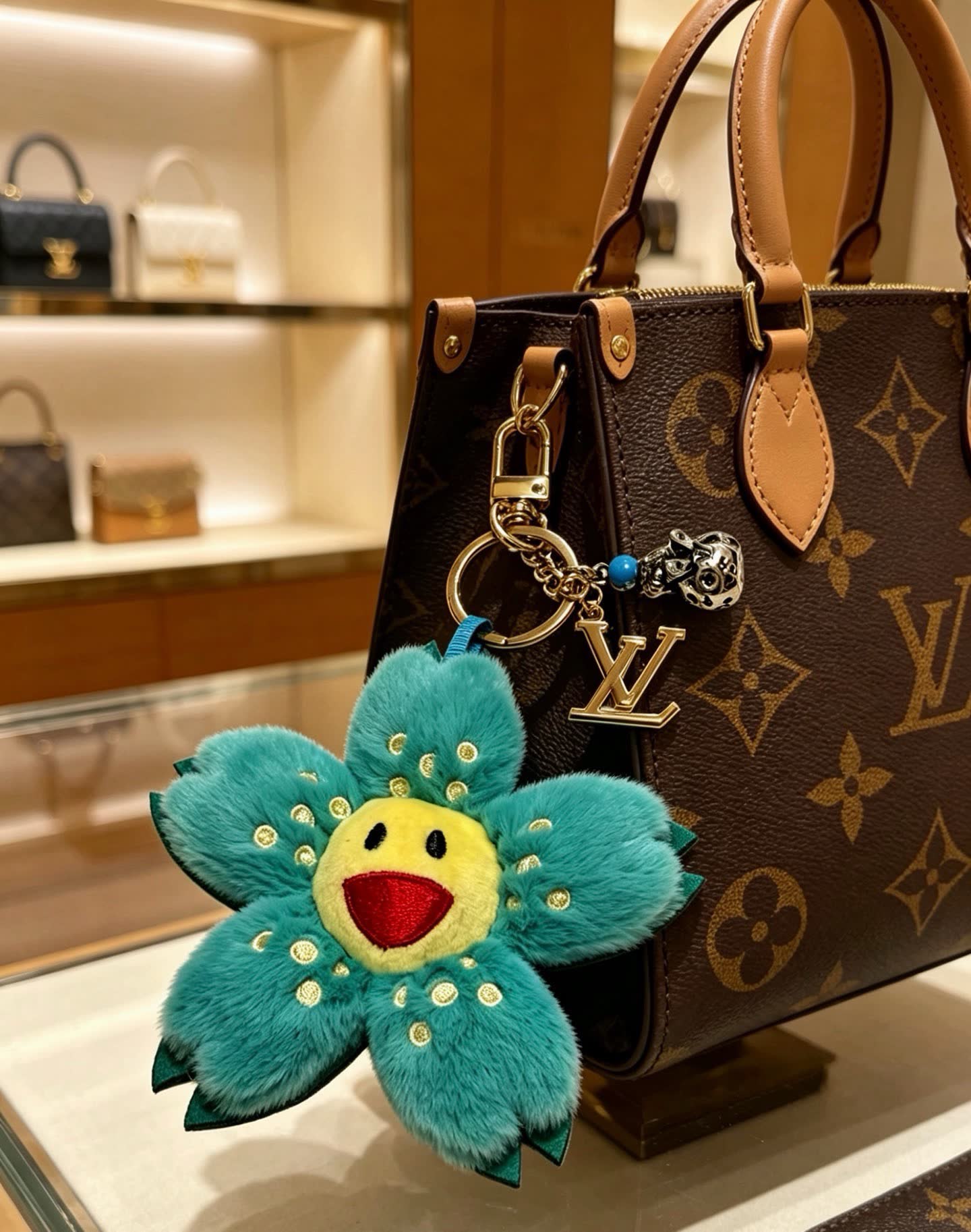 Louis Vuitton Flower Keychain